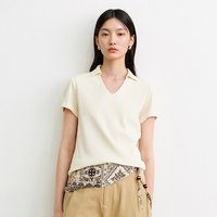 移动端:迪赛尼斯 【凉感POLO领】老钱风短袖上衣