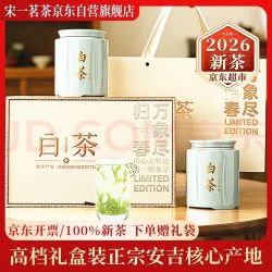 宋一 茶叶礼盒安吉白茶绿茶特级2026新茶春茶200g装高档