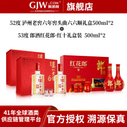 泸州老窖 六六顺礼盒两盒+红十双瓶礼盒