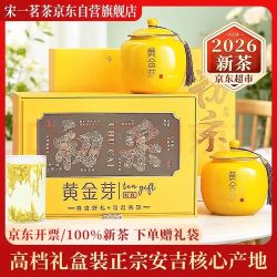 宋一 茶叶礼盒安吉白茶黄金芽绿茶特级2026新茶200g明前茶