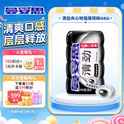 曼妥思 无糖口香糖 特强薄荷味 56g