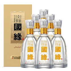今世缘 国缘淡雅 幽雅醇厚型白酒 42度 500ml*6瓶 整箱装