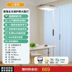 雷士 照明全光谱大路灯学习专用儿童阅读灯写字灯落地护眼台灯立式