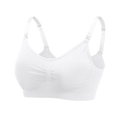 蕉氧芭 哺乳内衣 前开扣无钢圈 白色 M