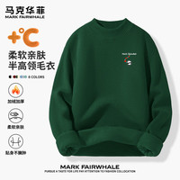 马克华菲 双股重磅半高领毛衣