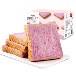 百草味 紫薯蔬纤吐司500g面包