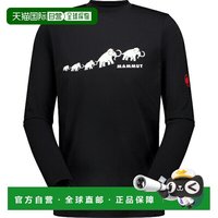 猛犸象 日本直邮MAMMUT QD 标志印花长袖T恤 AF 男士户外长袖T恤 1016010