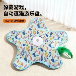 艾格辰 满印五角星猫咪互动玩具