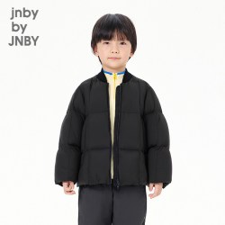 jnby by JNBY 时尚短款休闲羽绒服A型简约宽松冬女童jnbybyjnby