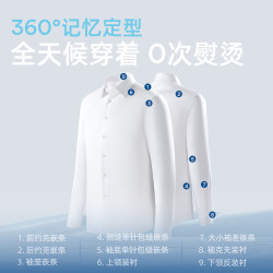 雅戈尔 全棉200支缎纹免烫衬衫白衬衫 浅灰色VLTP119734EJA1 37