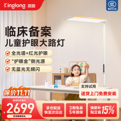 琪朗P4护眼大路灯 全光谱立式护眼灯儿童学习智能阅读落地灯[包安装]