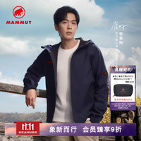 猛犸象 抓绒款 Clion 红标男女款户外防风保暖休闲夹克外套刺绣标软壳 黑色红标