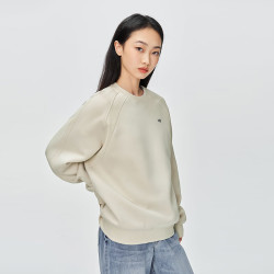 Lee 圆领印花Logo插肩袖设计男女同款长袖卫衣