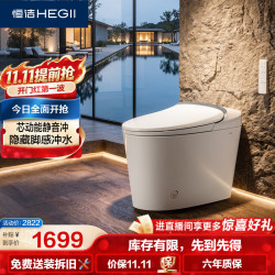 恒洁 DCE732A-305 芯动能静音冲无水压带水箱智能坐便器