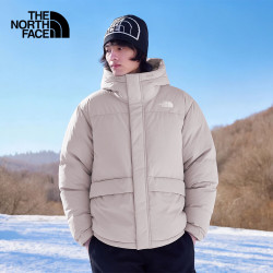 北面 羽绒服男户外700蓬鹅绒高蓬保暖外套81SF 灰色/1OA XL 1OA/灰色
