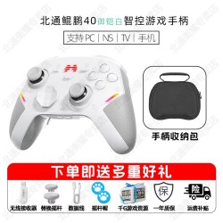 北通 鲲鹏40御铠白 智控无线 游戏手柄+外设礼包+定制面壳