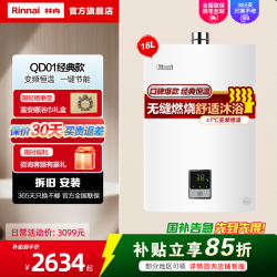 林内 13升燃气热水器家用强排式恒温天然气16QD01