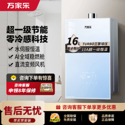 万家乐 零冷感燃气热水器16R9 MAX(F)三擎增压10A一级恒温一级节能电辅防冻 16升