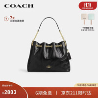 COACH 女士EVELYN手提单肩斜挎包绗缝黑色CDR00礼物次日达