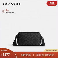 COACH 男士COLTON中号斜挎相机包黑色CET55礼物新品