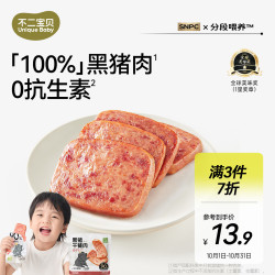 不二宝贝 儿童黑猪午餐肉 单独包片装 宝宝零食
