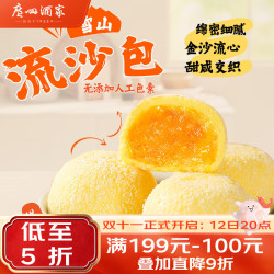 广州酒家 速食 儿童早餐包  (爆浆流沙)雪山流沙包675g18个