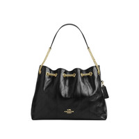 COACH 女士EVELYN手提单肩斜挎包绗缝黑色CDR00