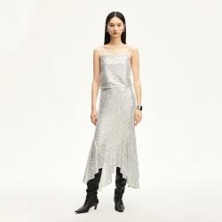 VERO MODA 半身裙女鱼尾裙内衬亮片中腰约会神器显瘦修身仙女精致洋气