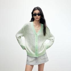 ONLY 秋季空气感镂空设计V领针织衫女可外穿