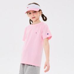 Champion 儿童纯棉短袖T恤经典运动潮牌简约舒适亲肤透气百搭