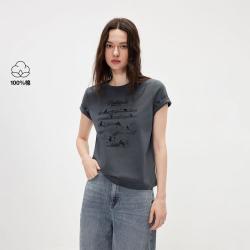 ONLY 2026秋季新款包边圆领正肩短袖T恤女
