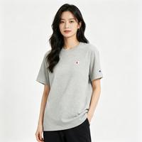 Champion 短袖女男女同款潮流百搭简约 LOGO圆领T恤