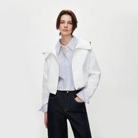 ONLY 秋季宽松廓形休闲透气高领连帽插肩袖薄款外套女