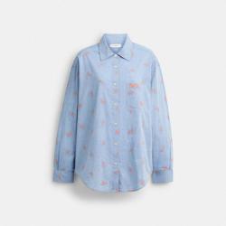 COACH 花卉刺绣衬衫