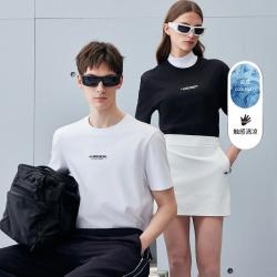 J.Lindeberg 金·林德伯格 2026秋季男凉感情侣字母LOGO圆领休闲短袖T恤