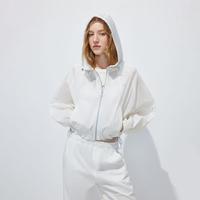 ONLY 2026秋季新款纯色隐形插袋高领连帽外套女