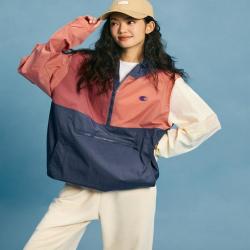 Champion 秋季外套户外运动拼色拉链开衫夹克男女外套多口袋