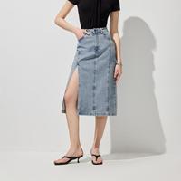 ONLY 2026秋季新款优雅高腰显瘦牛仔中长裙半身裙女