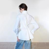 ONLY 秋季质感通勤优雅背后挺括收腰长袖衬衫女