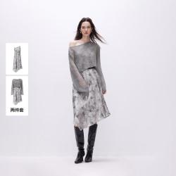 ONLY 秋季气质高级感中长款连衣裙女