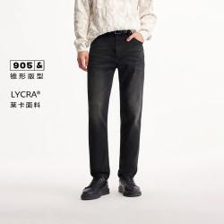 杰克琼斯 男装秋季牛仔裤保暖面料含莱卡舒适弹力牛仔长裤裤子