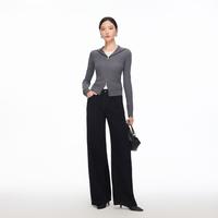 VERO MODA 26秋新品宽松百搭休闲气球裤通勤利落质感牛仔裤女