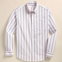 Brooks Brothers 布克兄弟 波普林缎带条纹 男士衬衫