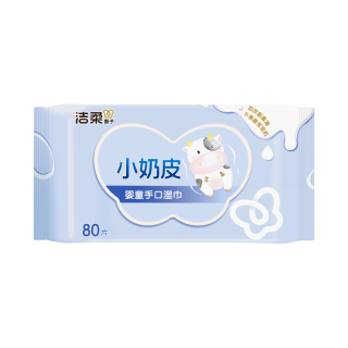洁柔 亲肤小奶皮湿巾 80抽*1包