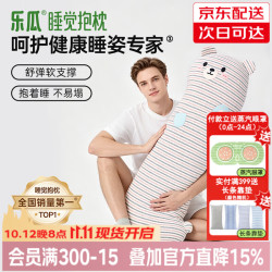 乐瓜 睡觉抱枕靠枕男生款夏季枕头趴睡枕侧睡枕腰枕睡枕可拆洗 条纹小熊加大号
