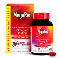 MegaRed 南极磷虾油深海Omega3虾青素软胶囊1000mg 养护心血管 60粒