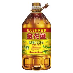 金龙鱼 低芥酸特香菜籽油特惠装6.08L 食用植物油家庭装
