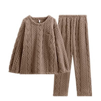 芬腾 珊瑚绒加厚家居服套装