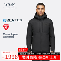 Rab Xenair Alpine男士防泼水透气棉衣户外运动棉服夹克QIP-09 暴风蓝-TMB M