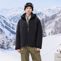 雪中飞 一衣三穿鹅绒(石墨烯内胆)户外三防羽绒服